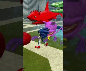 Dark Sonic, sonic Tapes VS Sonic Monster City In Garry's Mod! #sonictapes #sonic #sonicthehedgehog