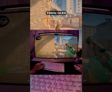 Do you see the difference?! 🤔👀 #cs2 #720hz #oledgaming