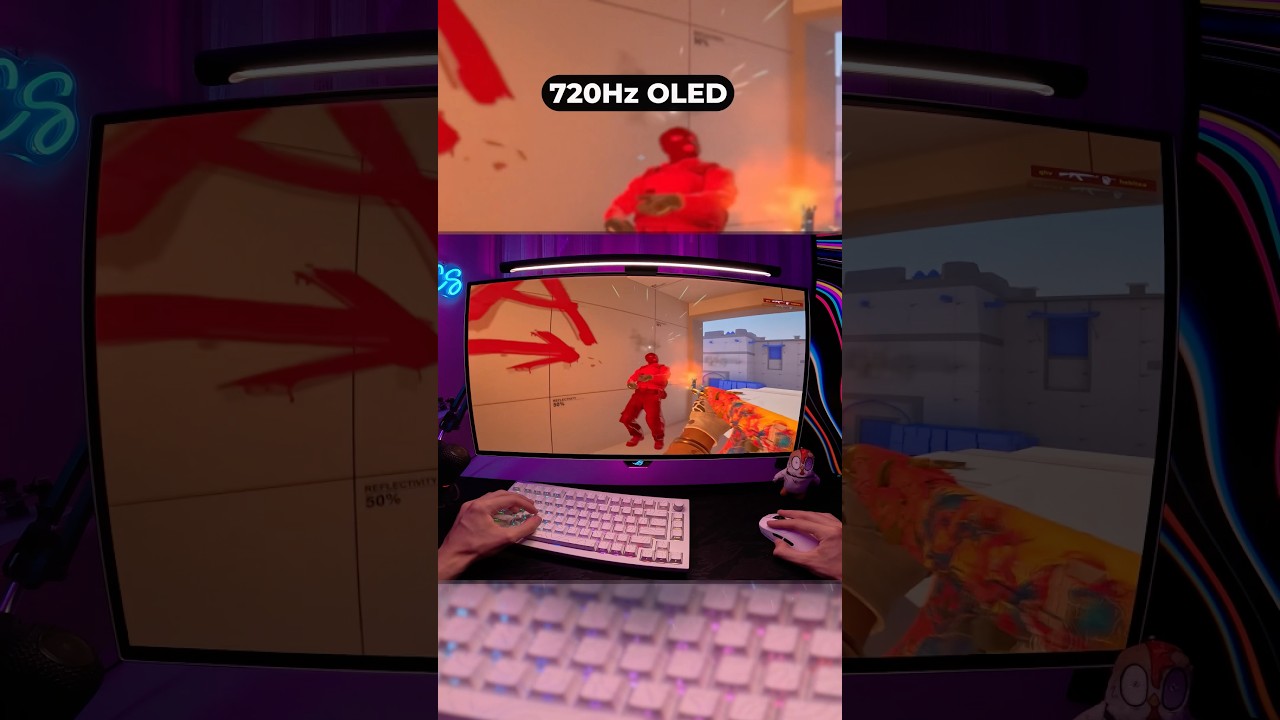 Do you see the difference?! ๐ค๐ #cs2 #720hz #oledgaming #donk Do you see the difference?! ๐ค๐ #cs2 #720hz #oledgaming #donk