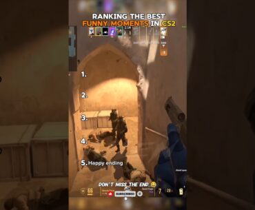 Top 5 best funny moments in CS2 😂 #cs2 #csgo #cs2memes #shorts