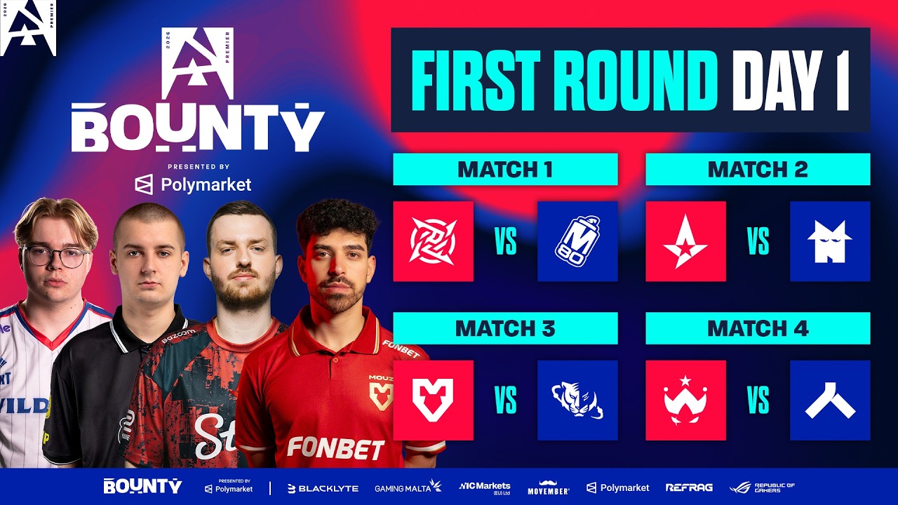 BLAST Bounty S2, Day 1 – NIP vs M80, Astralis vs Nemesis, MOUZ vs N. TigeRES, Wildcard vs Alliance BLAST Bounty S2, Day 1 - NIP vs M80, Astralis vs Nemesis, MOUZ vs N. TigeRES, Wildcard vs Alliance