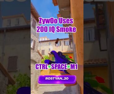 ZywOo Uses 200 IQ Smoke Inferno CS2 #cs2 #csgo #faceit