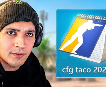 TACO MOSTRA SUA CONFIG pra jogar CS2 em 2026 (mira, comandos, sens e mais)