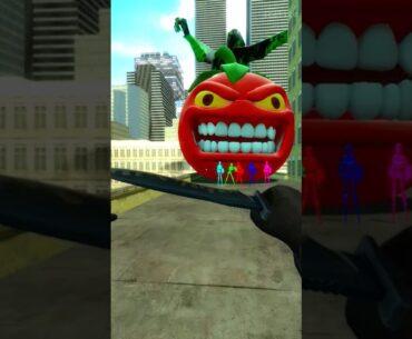 Evil Tomato And Giant Zombie in Big City | Garry's Mod #gmod