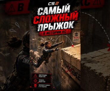 🦘СЛОЖНЕЙШИЙ ПРЫЖОК В КС🦘| #Sherl0ck #Shorts #кс #cs #csgolive #cs2 #csgo #counterstrike