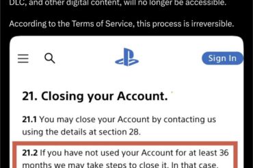 PSA: PlayStation's new TOS will permanently delete your PSN account—and all your digital games—after 3 years of inactivity