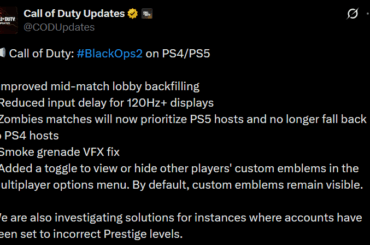 [BO2] New update for Black Ops II on PS4/PS5