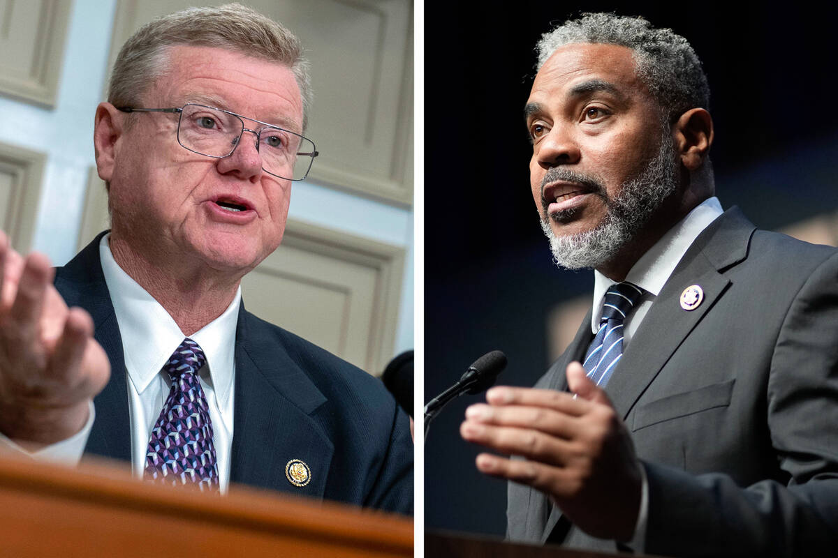 Nevada lawmakers introduce legislation to ban preduction markets in House | Casinos & Gaming Rep. Mark Amodei, R-Nev., left, and Rep. Steven Horsford, D-Nev., right, have introduced legisl ...