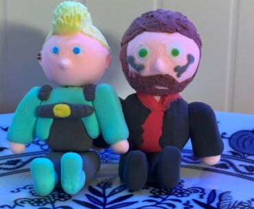Me and my girlfriend made our Vs out of clay
