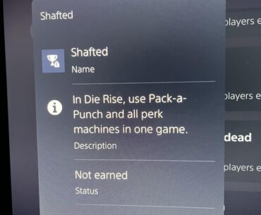Trophy/achievement bugged? (BO2 Die Rise PS5)