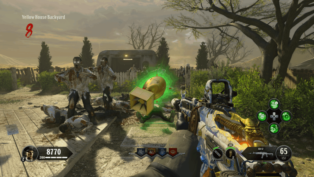 FUN FACT: When a Nuke power up is present, zombies will strangely walk around it instead of through it. This doesn't occur when any other power up is present, and it's unclear why this happens.