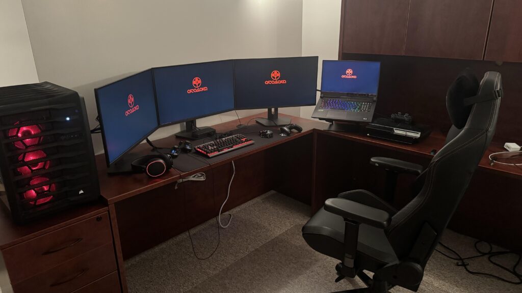 My new GM Battle Station to wage war on my players.