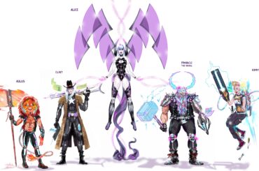 The Awakened Team - Neon & Dark-Biotech skin concept series for the Mobile Legends Bang Bang Global Contest by Me.
