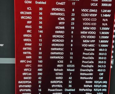 Ram DDR5 6000MT timming