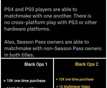 [BO] It's confirmed. DLC users and non DLC users don't have splitted matchmaking. It's just 10€ for each game so it's definetly worth it👍