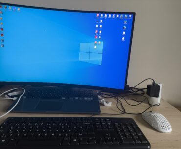 My laptop on its life support (no display no battery broken fans broken keyboard and mouse)