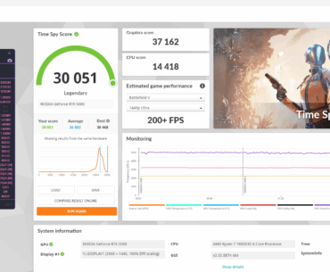 Legendary timespy score 7800X3D and 5080