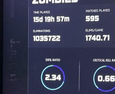 One Million Zombie Kills Calling Card Not Popping