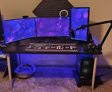Late night editing station.