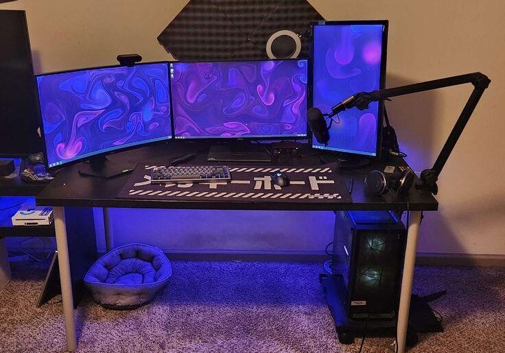 Late night editing station.