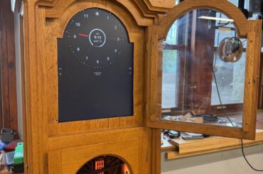 My engineering teacher challenged me to build a PC in his grandfather clock
