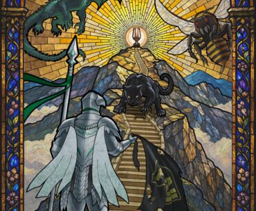 (Fan art) Niko Cologne Major Stained glass--by CerroBallena