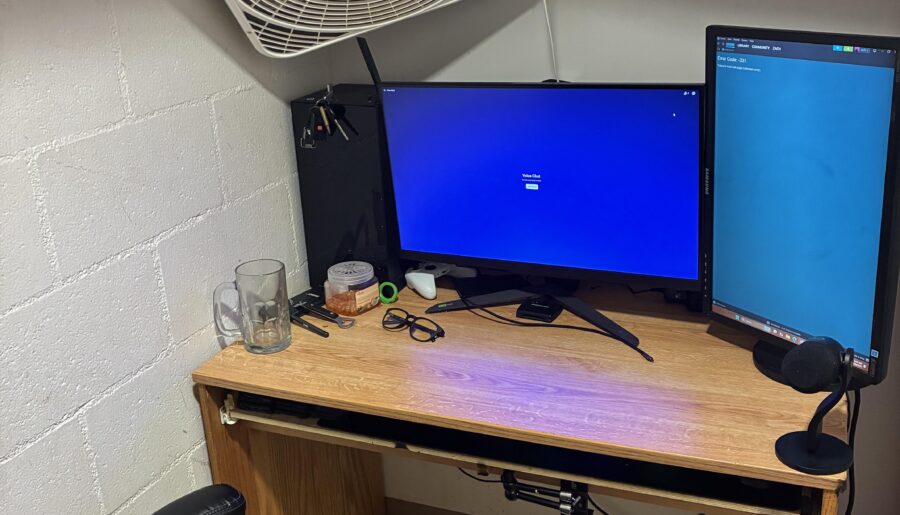 My closet in my military dorm room