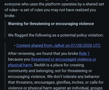 REDDIT VIOLATIONS