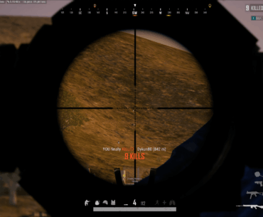 got a kill with an SLR from 842 meters away and after the game i got banned for 3 days :)
