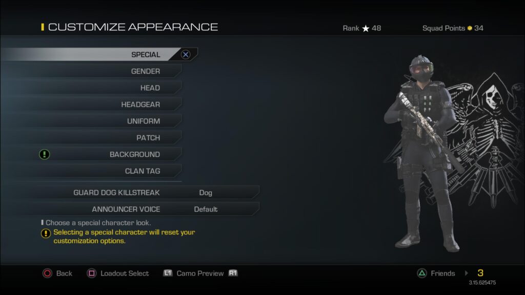 Am i the only one who kinda wants customisable outfits/ characters again? [GHOSTS]