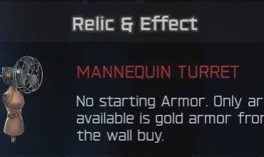 Mannequin Turret Relic Bug