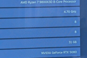 This month is my birthday and I bought myself a gaming computer.