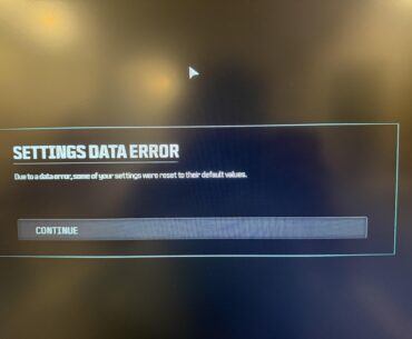 Settings being reset every time I get on after an update.