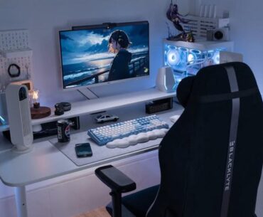 My updated battlestation with better ergonomics for long sessions