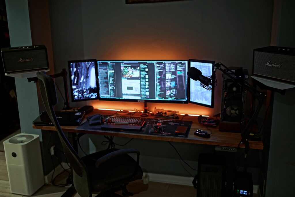 My current gaming / programming / doomscrolling setup My current gaming / programming / doomscrolling setup