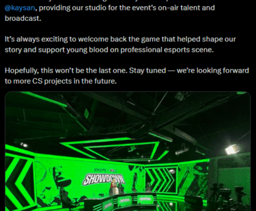 WePlay were producing the CS2 Academy tournament hosted by kaysan with possibility of more cs projects in the future