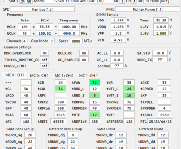 Current CUDIMM Timings anything to change?