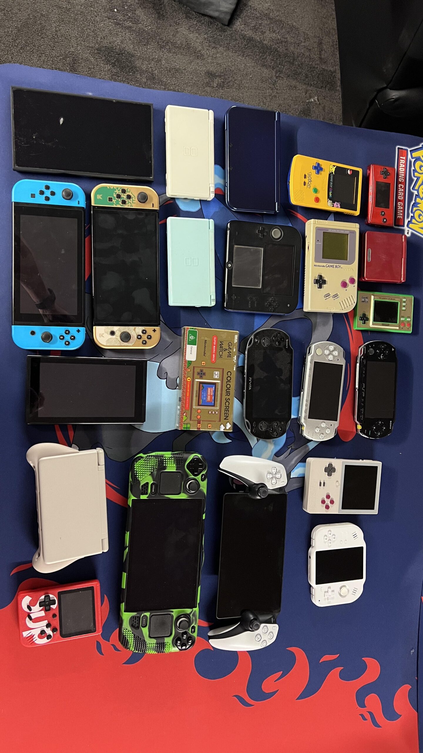 My handheld gaming collection so far. My handheld gaming collection so far.