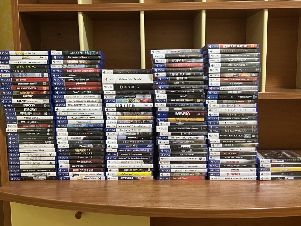 my collection of all my ps4/5 games