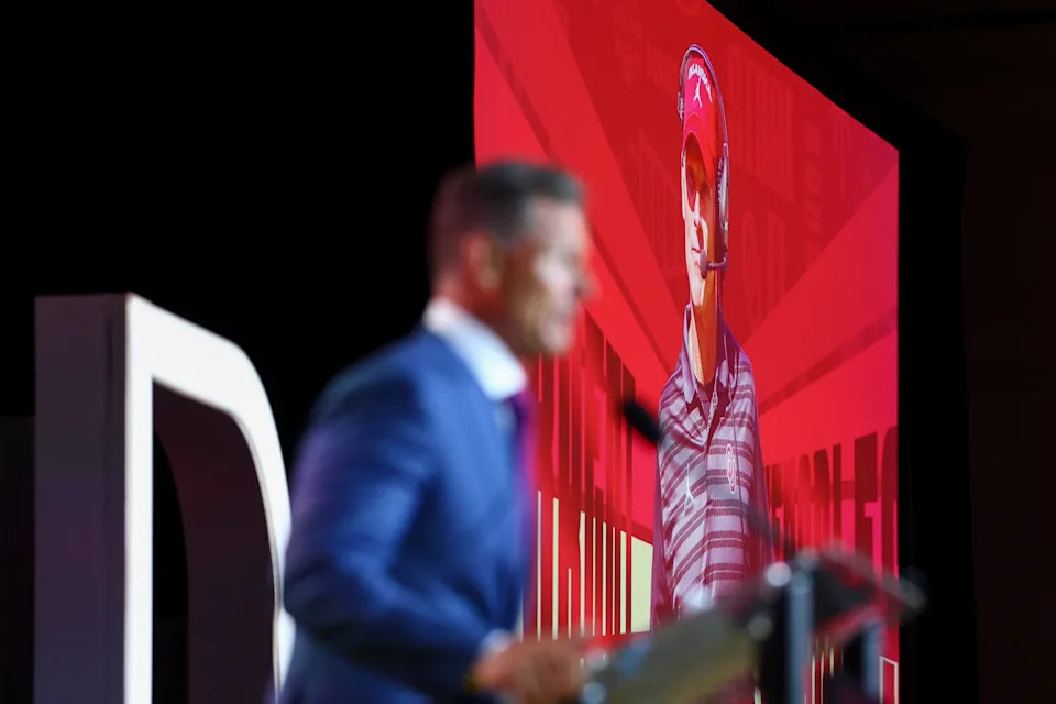 Jul 20, 2026; Tampa, FL, USA; Oklahoma Sooners head coach Brent Venables speaks to the press during SEC Football Kickoff Media Day at the Tampa Marriott. Mandatory Credit: Nathan Ray Seebeck-Imagn Images