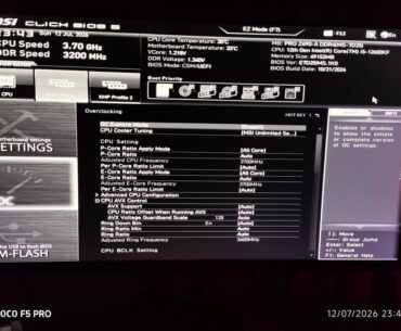 i5-12600KF: over 29,400+ in PassMark with undervolting/power limits (1.220 V, 170 W). Stable at a maximum of 69°C.