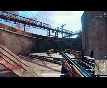 Last arrow, in the zone camped by a sniper the size of a dot.