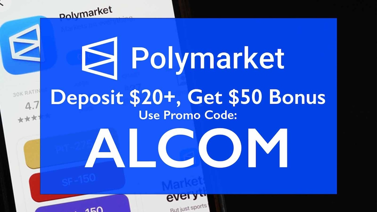 Polymarket promo code ALCOM: Score a Trading Bonus for MLB Today Polymarket ALCOM image