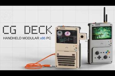 Presenting the CG Deck Official Announcement Trailer | The modular x86 handheld PC running dual-boot Linux & Windows