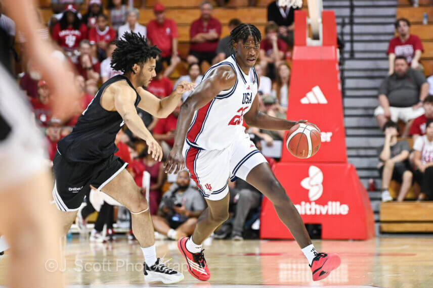 Photos from IU's exhibition win at Assembly Hall.