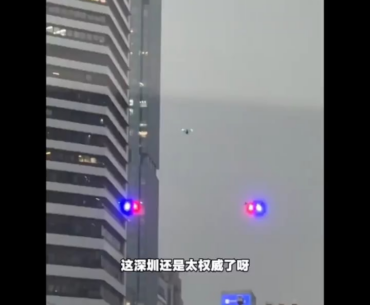 Cyberpunk police traffic drones are all over Shenzhen