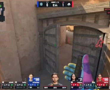 Scrawny and Launders flirting with eachother during BLAST