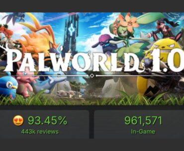 Palworld 1.0 surges to nearly 1 million concurrent Steam players as sales top 30 million copies