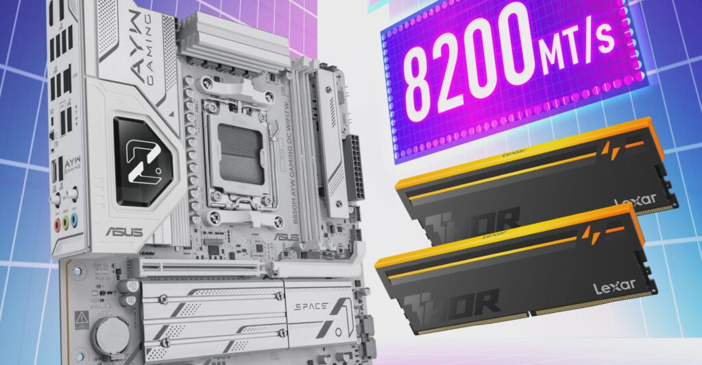 ASUS shows CXMT-based DDR5 memory running at up to 8400 MT/s o n AMD B850 motherboard