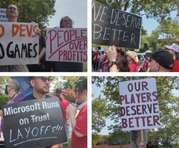 Video game developers protest layoffs at ZeniMax, Bethesda Game Studios